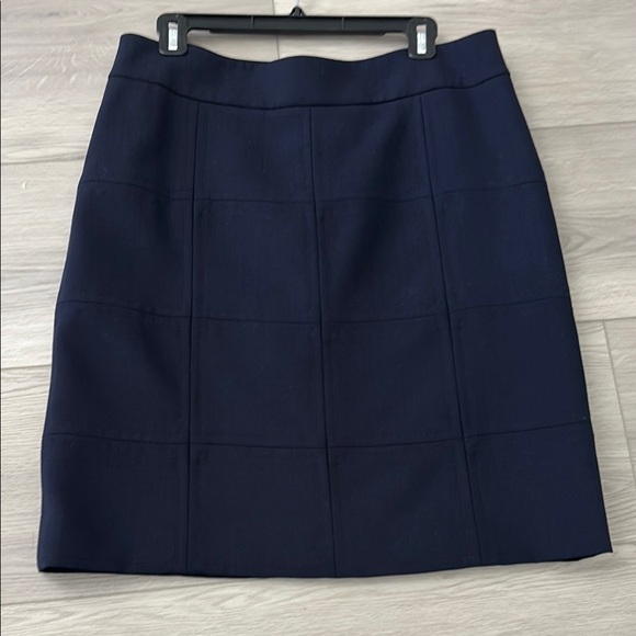 Tory Burch Dark Blue A-Line Skirt - Picture 1 of 8